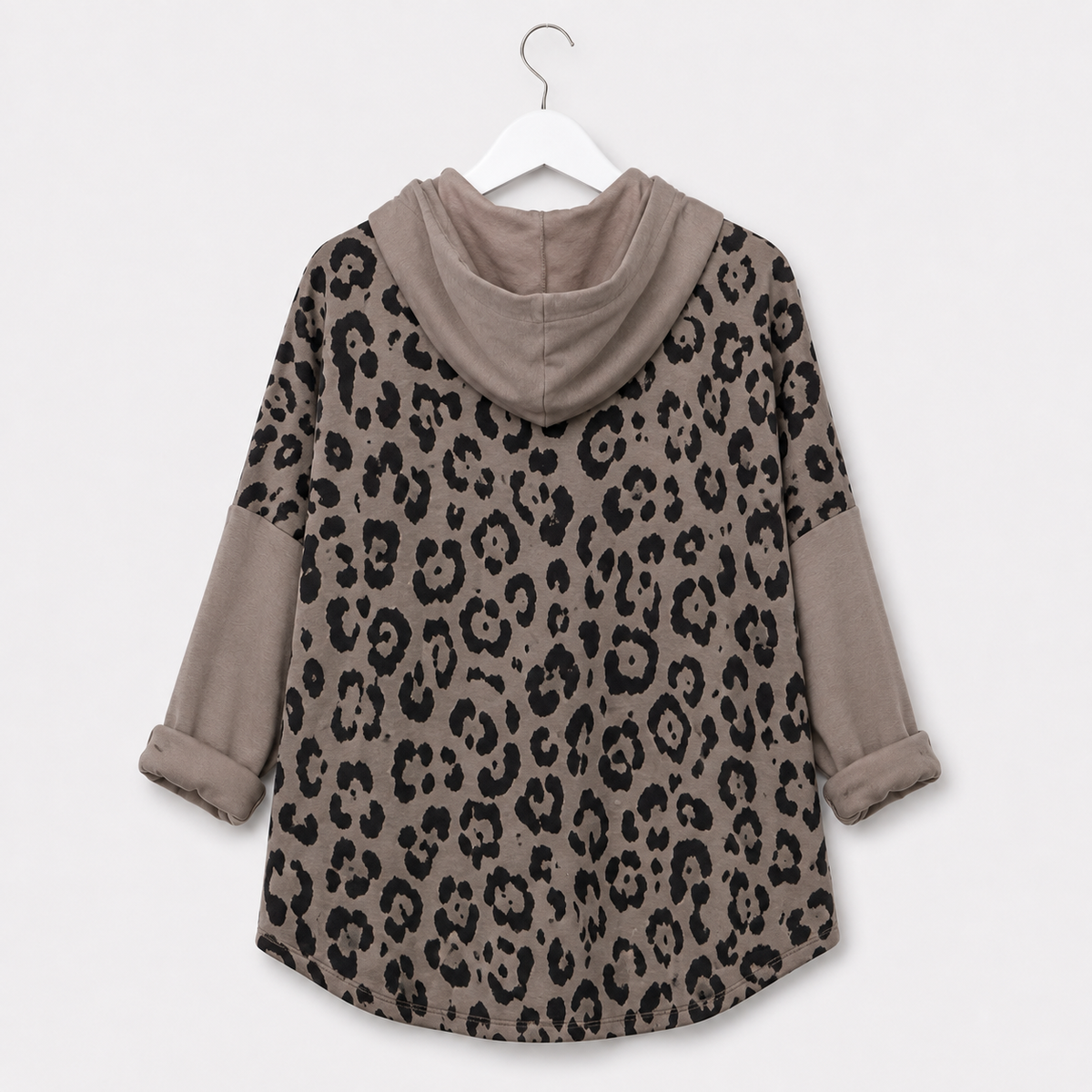 Oversize-Hoodie in verschiedenen Farben mit Leo-Einsätzen | Gr. 40-46