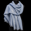 Elegantes Tuch in Hellblau mit Glitzereffekt, 80 × 180 cm