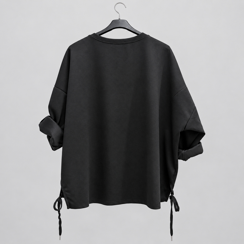 Oversize-Shirt mit Herz- und Leo-Motiv | Gr. 40-48