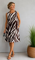 Kleid mit Animal-Print - Lisa Style | Gr. 38 - 42  | Made in Italy