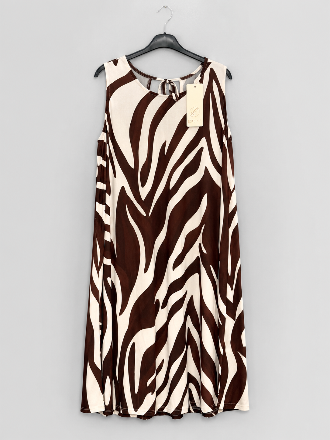 Kleid mit Animal-Print - Lisa Style | Gr. 38 - 42  | Made in Italy