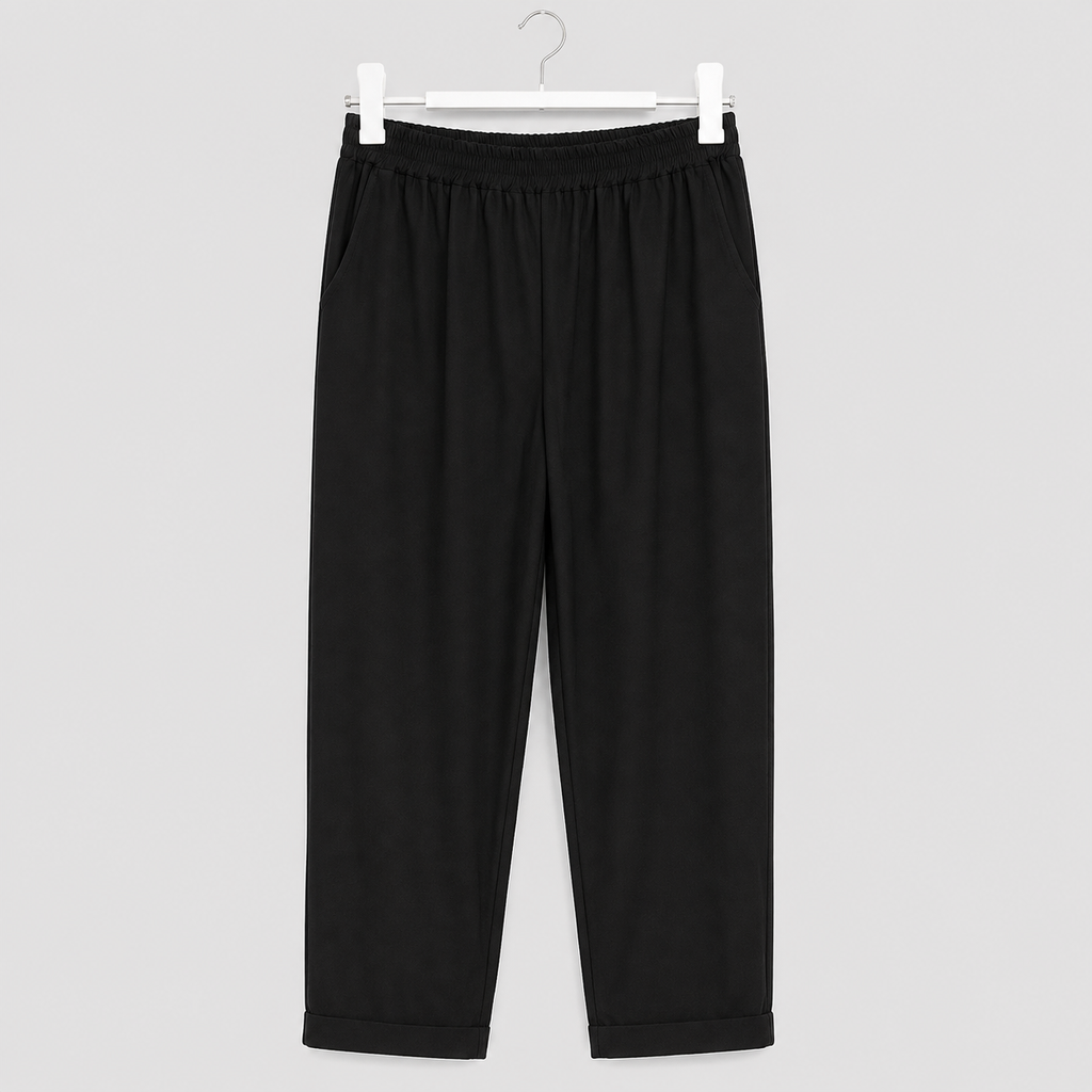 Schwarze Strechhose - zeitlos, bequem & vielseitig Gr. 42-52