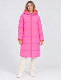 Langer Steppmantel  Zwillingsherz  "Cosy" Pink
