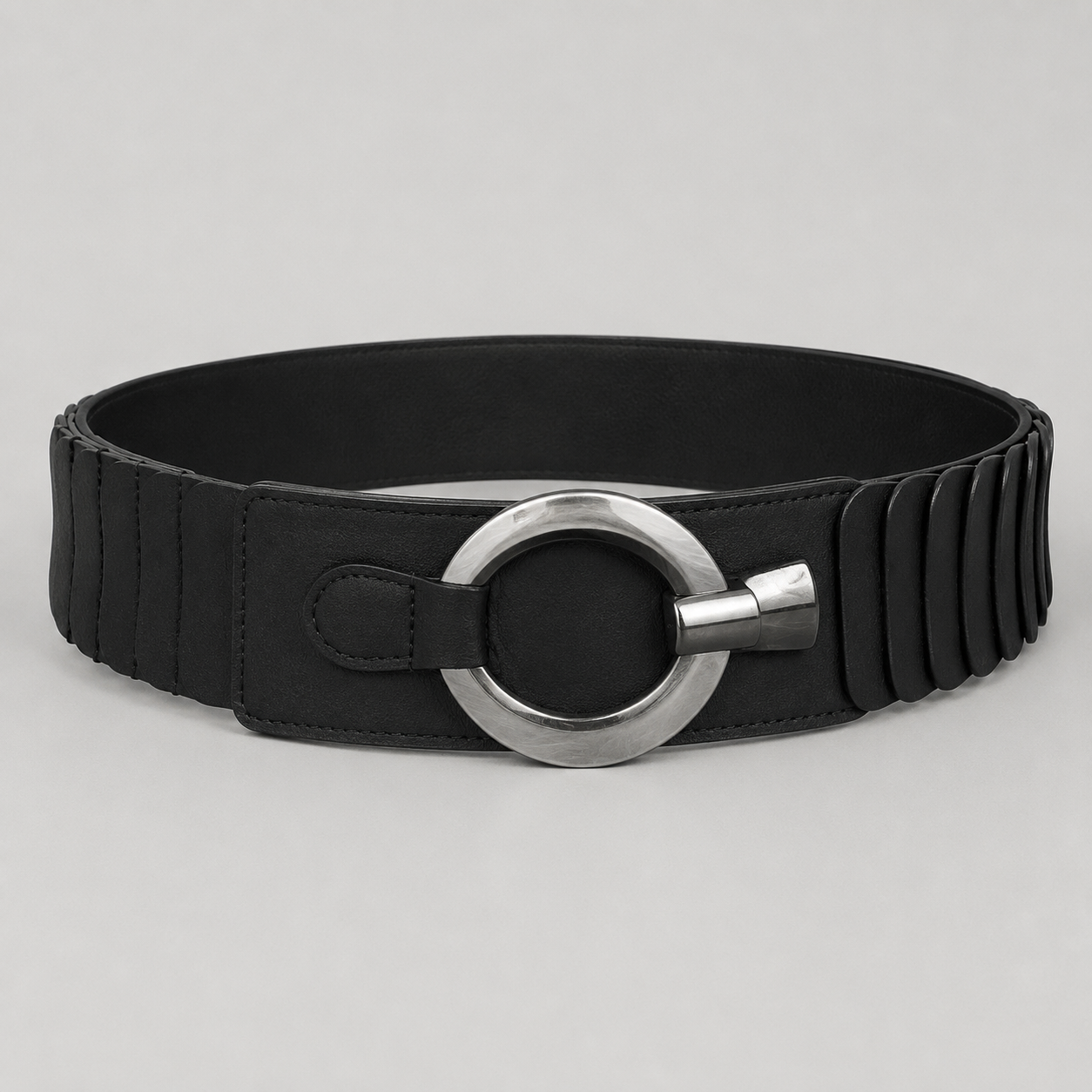 Stretchgürtel | 6cm breit | Schwarz