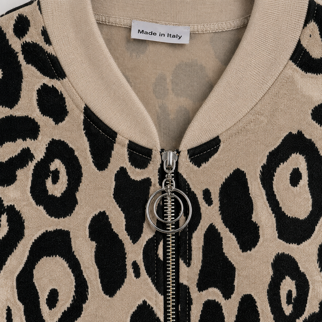 Leo-Blouson - lässiger Chic mit besonderem Charakter Gr. 38-48 Taupe