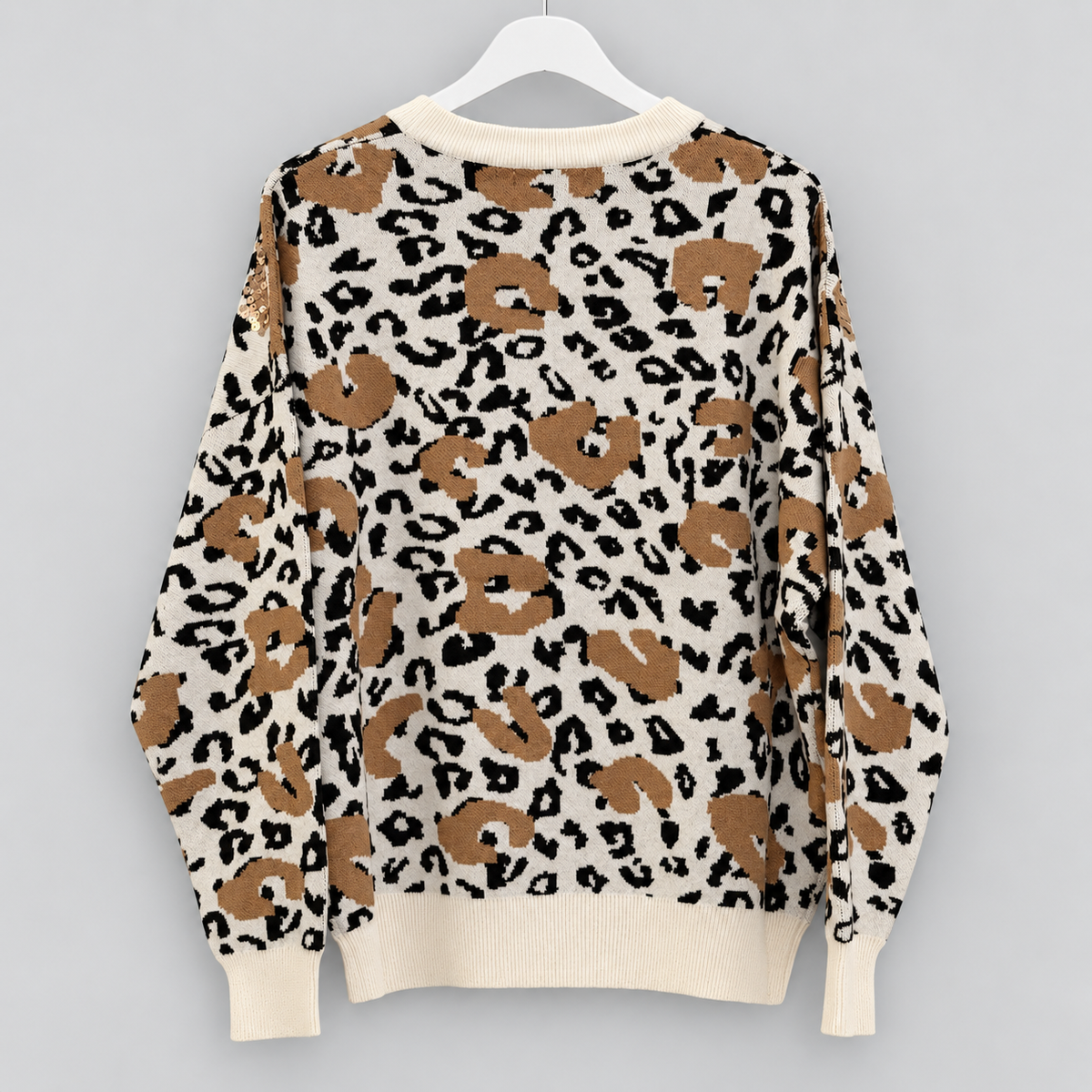 Damen Leo-Pullover mit Glitzerdetails in verschiedenen Varianten  | Gr.  40-44
