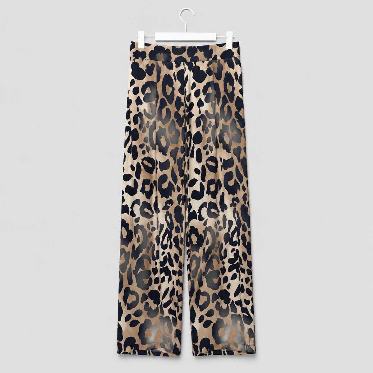 Weite Viskosehose im Animalprint Gr. 38-42