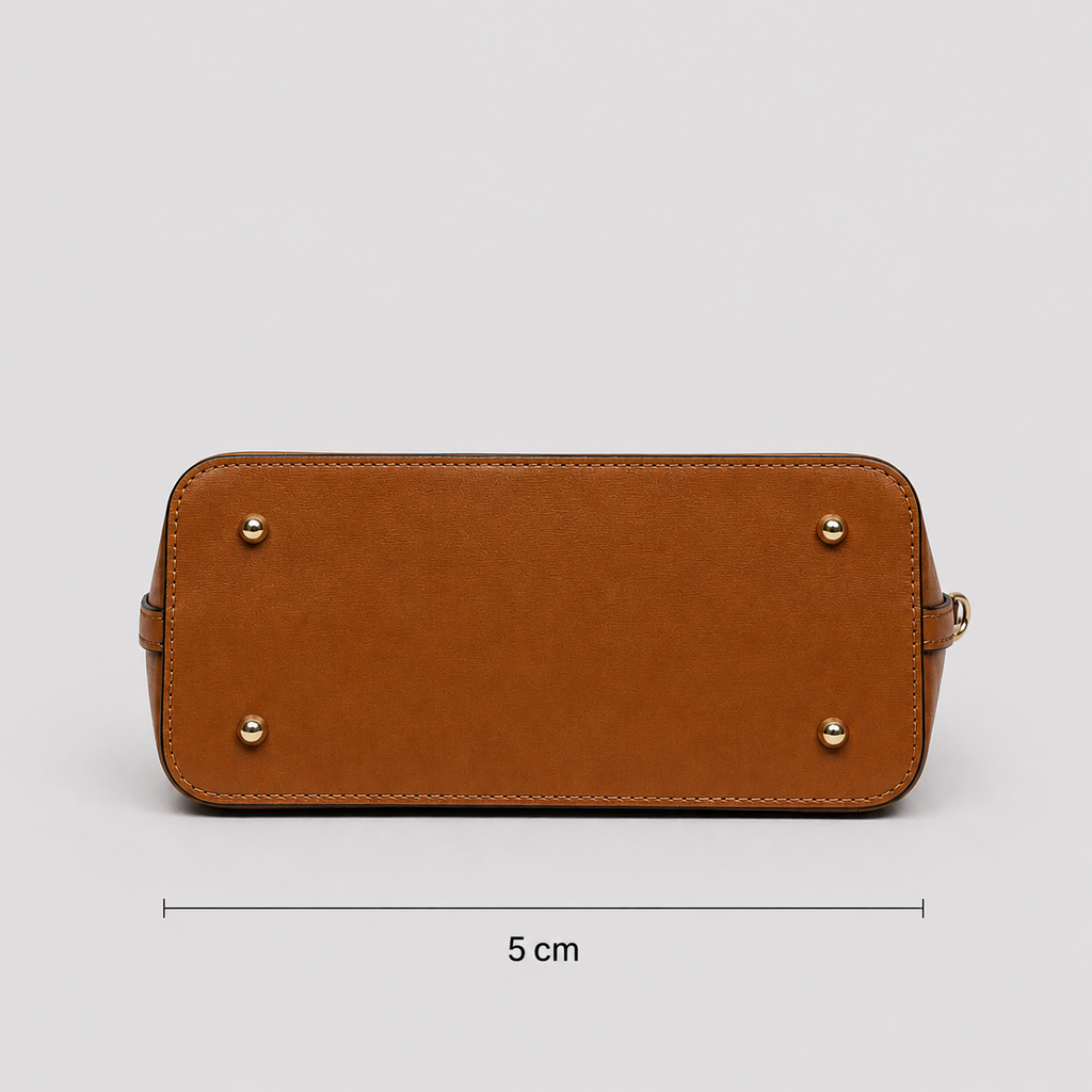 Elegante Damenhandtasche Cognac-zeitlos & vielseitig