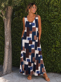 Maxikleid mit grafischem Print  |. Gr. 38-44   |.  Made in Italy