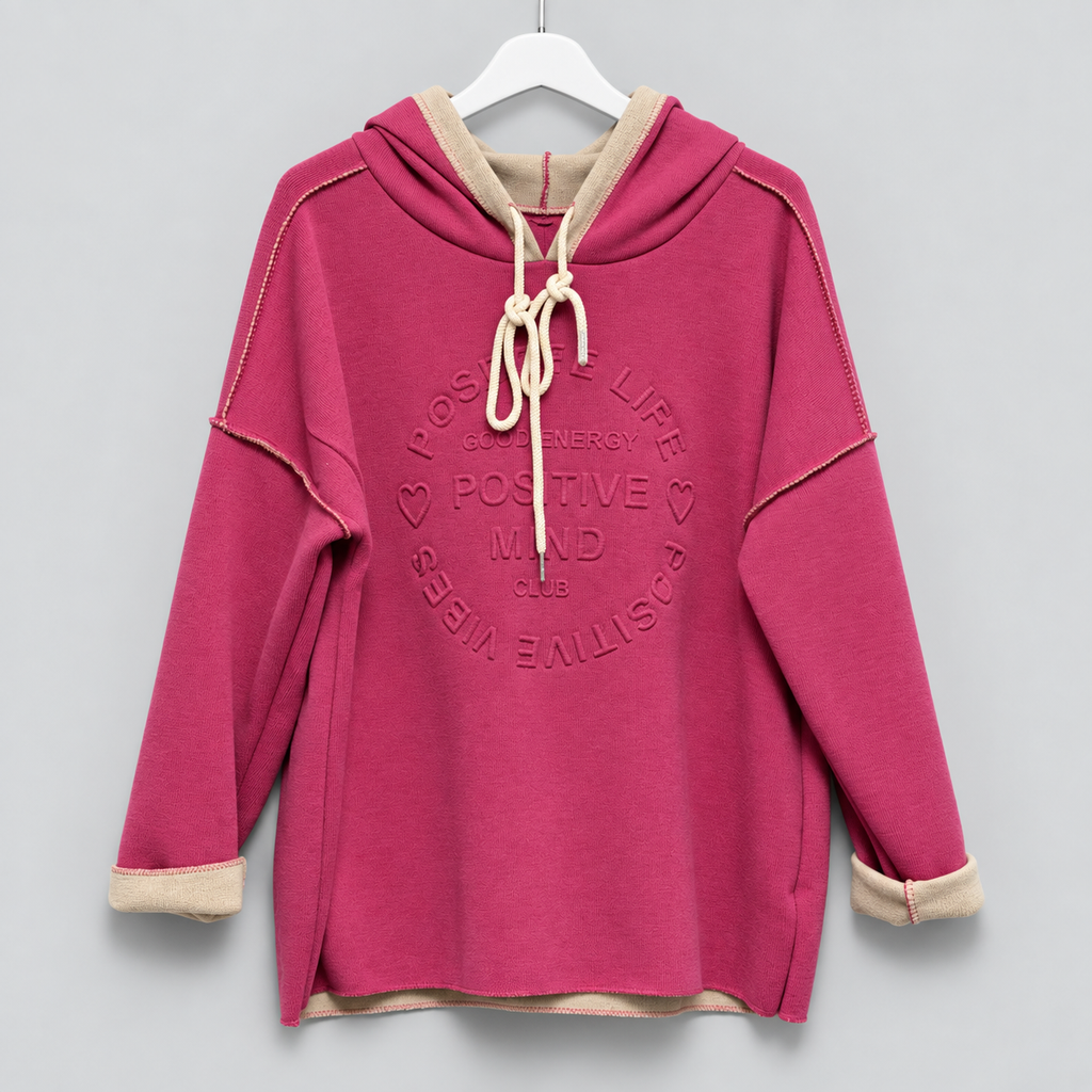 Zwillingsherz Doubleface Hoodie „Positive Mind"| L/XL
