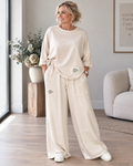 Zweiteiler, in Creme - lässig, modern & wunderbar bequem Gr. 40-48