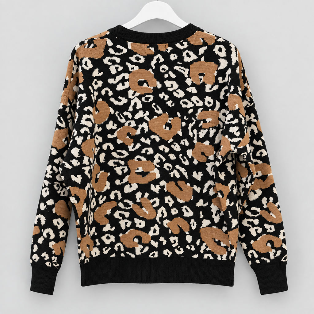Damen Leo-Pullover mit Glitzerdetails in verschiedenen Varianten  | Gr.  40-44