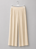 Cremefarbene Marlene-Hose | Gr. 38-42 | Made in Italy
