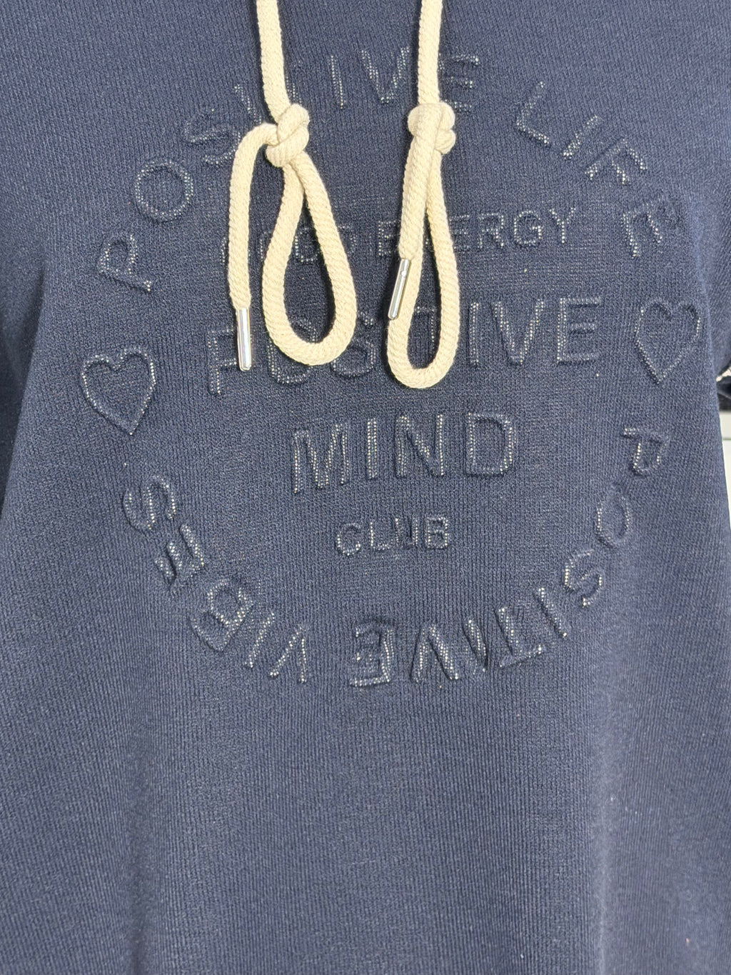 Zwillingsherz Doubleface Hoodie „Positive Mind"