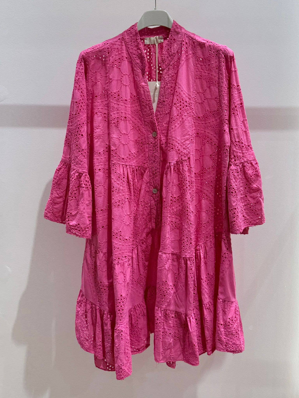 Kleid aus Broderie Anglaise - sommerliche Eleganz mit romantischem Charme | 38 - 42
