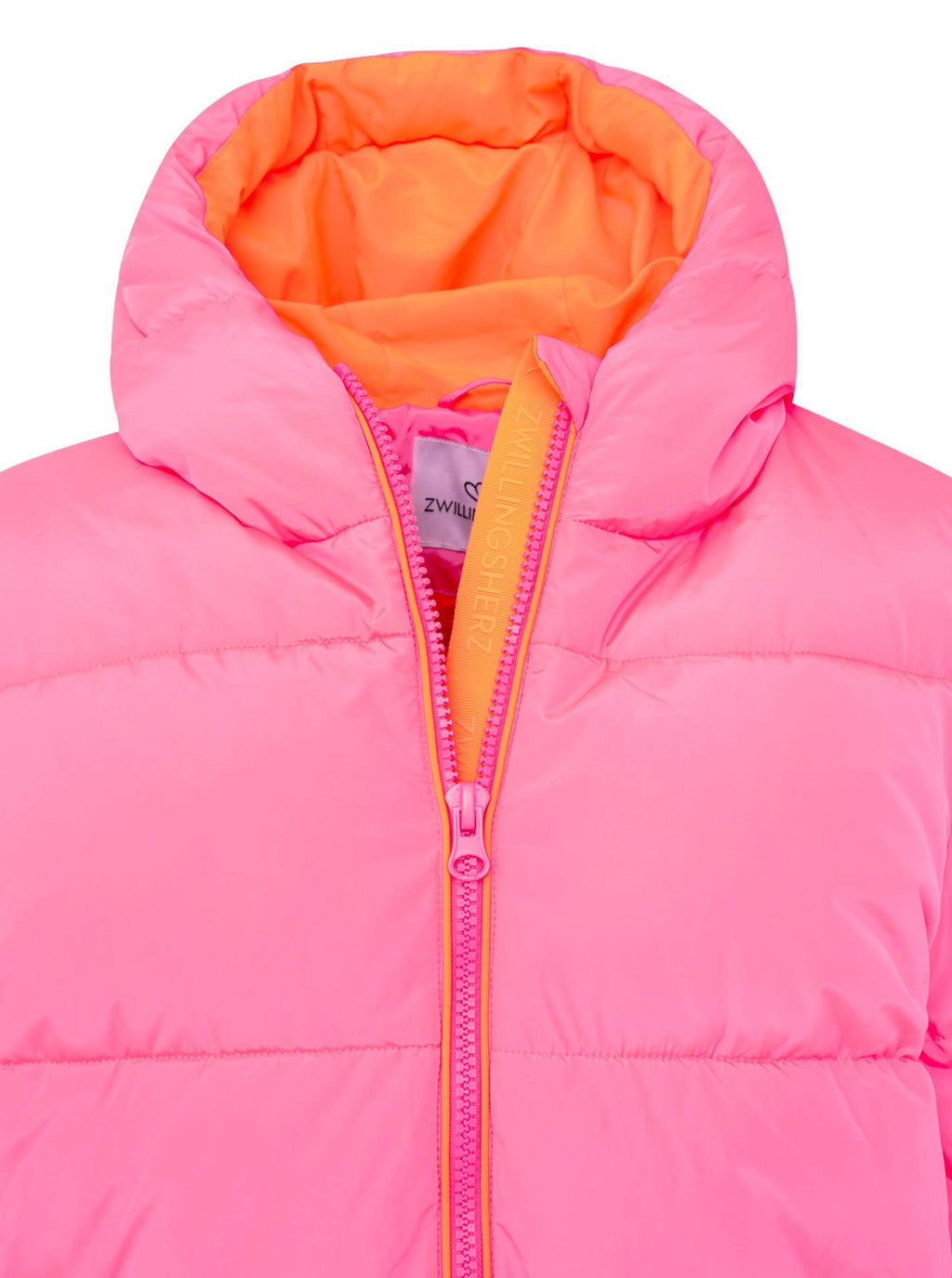 Langer Steppmantel  Zwillingsherz  "Cosy" Pink