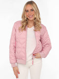 Zwillingsherz Bomberjacke "Be Happy": Altrosa |  S/M/L